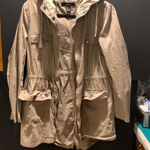 Forever21 Khaki Utility Jacket (S)